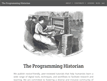 Tablet Screenshot of programminghistorian.org